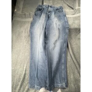 Vintage Bugle Boy Baggy Skater Fit Carpenter Blue Denim Jeans 34x32 Grunge